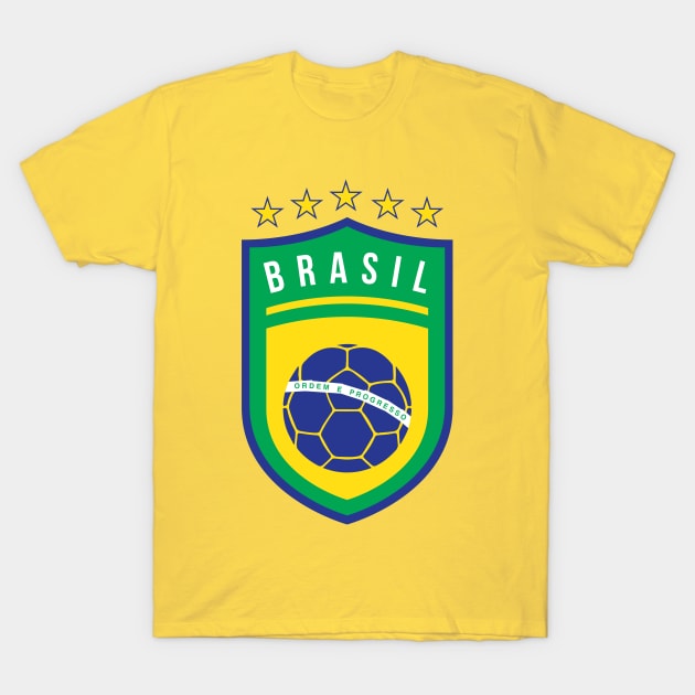 Brazil Football T-Shirt by fimbis